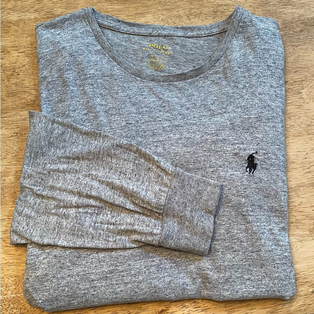 Polo‎ by Ralph Lauren Men’s (see pics for measurements) Gray Custom Slim Fit